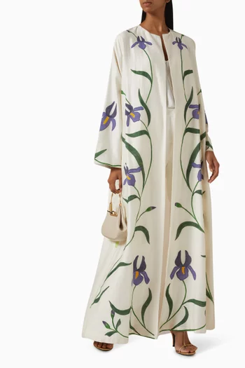 Flower Artwork Abaya