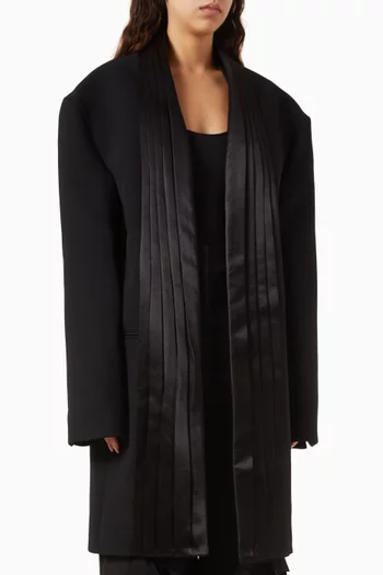Cummerbund-collar Tuxedo Blazer