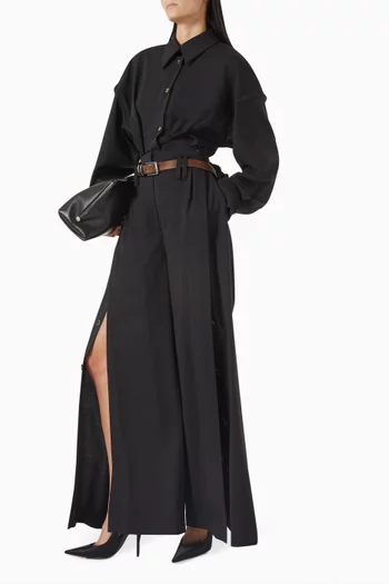 قميص بتصميم ملفوف قطن