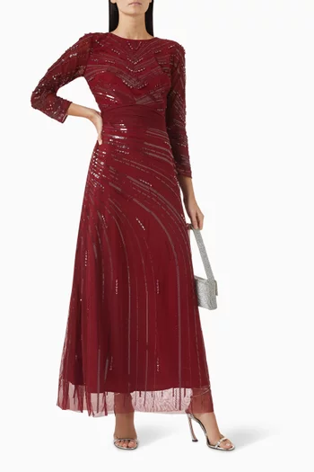 Sequin-embellished Dress in Tulle