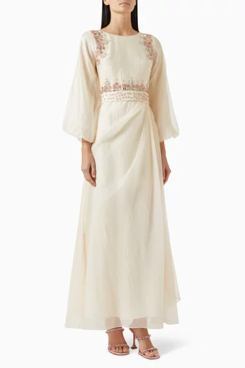 Bead-embellished Dress in Organza