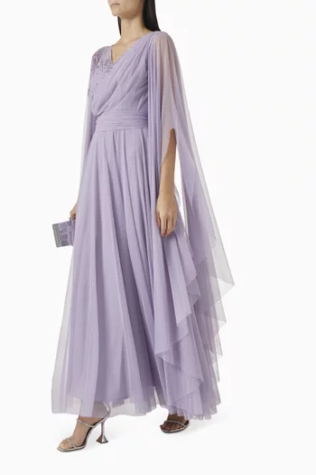 Crystal-embellished Dress in Tulle