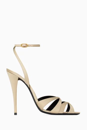 Chandelle Sandals in Satin Crepe
