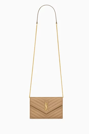 Cassandre Envelope Chain Wallet in Lambskin