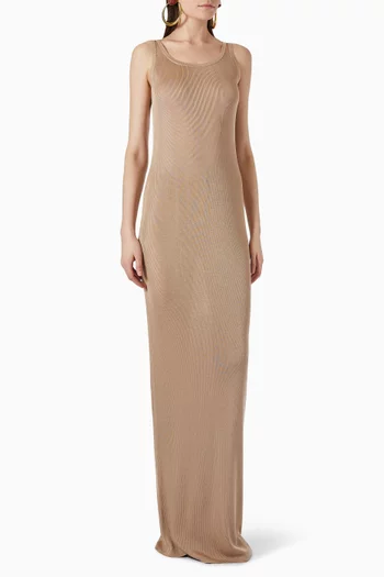 Tank Maxi Dress in Ribbed-knit