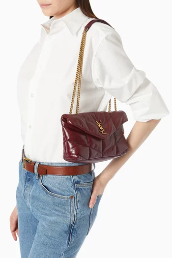 Mini Puffer Toy Crossbody Bag in Quilted Leather