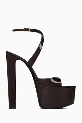 Rossy 160 Platform Sandals in Patent Leather