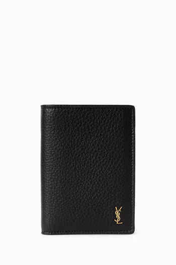 Tiny Cassandre Credit Card Wallet in Leather