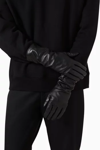 Cassandre Long Gloves in Leather