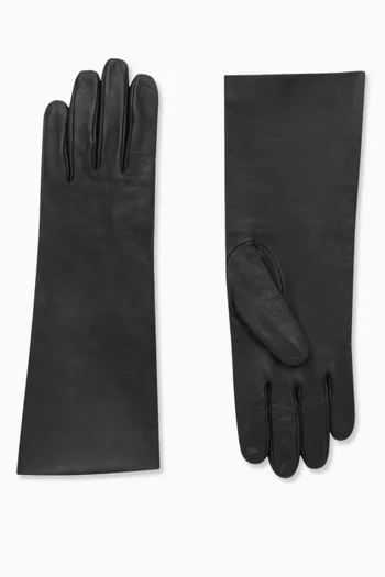 Cassandre Long Gloves in Leather