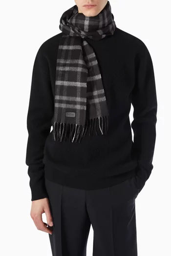 Tartan Scarf in Cashmere Blend