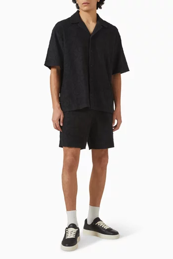 All-over Print Towel Shirt in Cotton