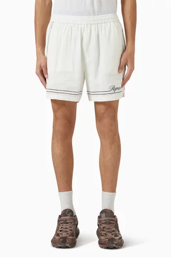 Border Embroidered Shorts