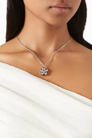 The Daisy Balloon Necklace in Brass