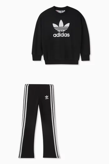 Loose Crew Flared Legging Set