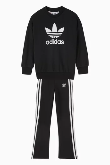 Loose Crew Flared Legging Set