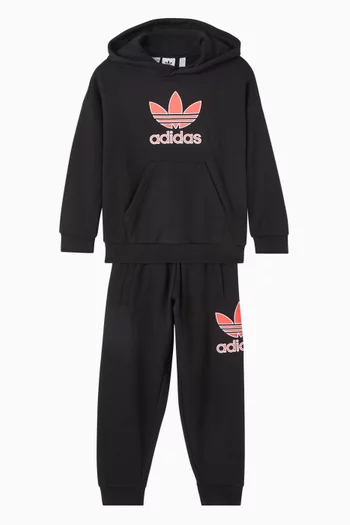 Trefoil Logo Hoodie in Cotton-blend