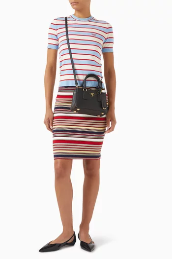 Mini Galleria Tote Bag in Saffiano Leather