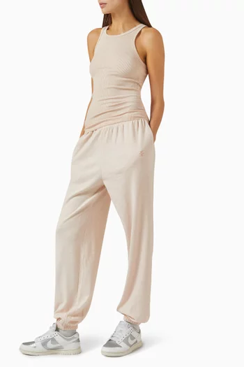 بنطال رياضي فيني بجيوب قطن