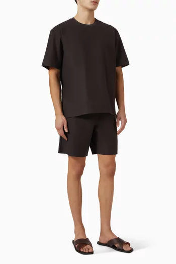 Drawstring Shorts in Terry Cotton