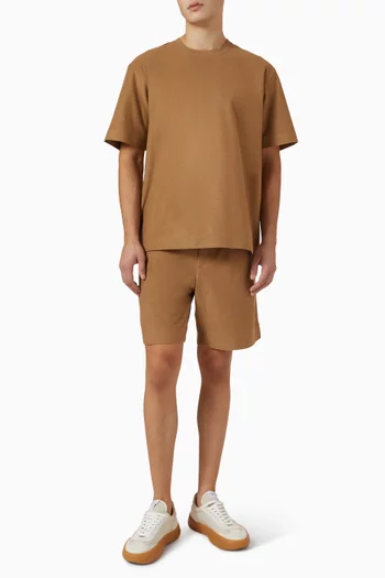 Drawstring Shorts in Terry Cotton