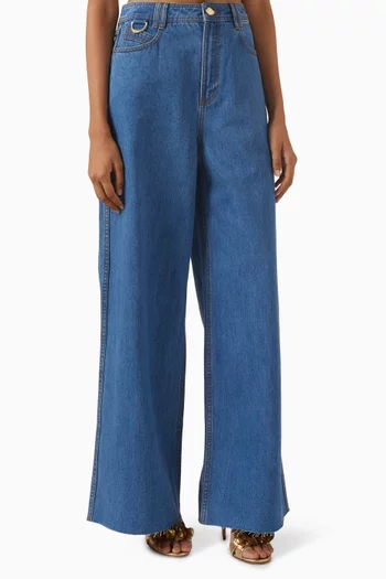 Wide-leg Jeans in Denim