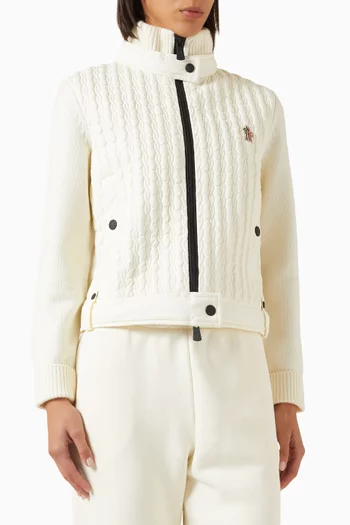 كارديغان مبطن صوف بكر