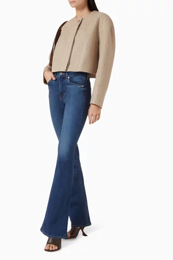 Philips Cropped Jacket in Wool-blend