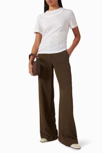 تي شيرت داميان بياقة مزدوجة جيرسيه