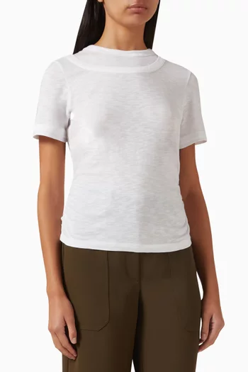 تي شيرت داميان بياقة مزدوجة جيرسيه