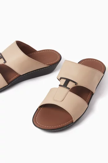 T Timeless Sandals in Leather
