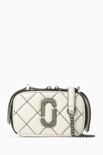 The Quilted Softshot Crossbody Bag in Leather