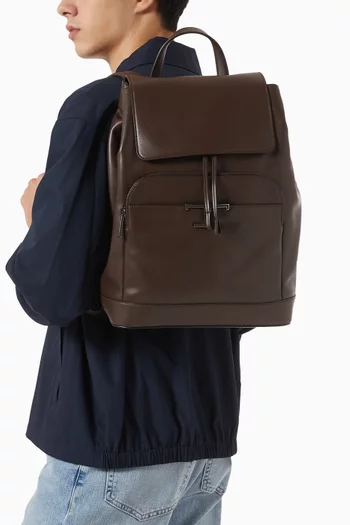 T Timeless Backpack in Leather