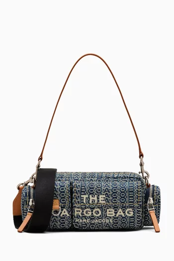 The Cargo Shoulder Bag in Monogram Denim