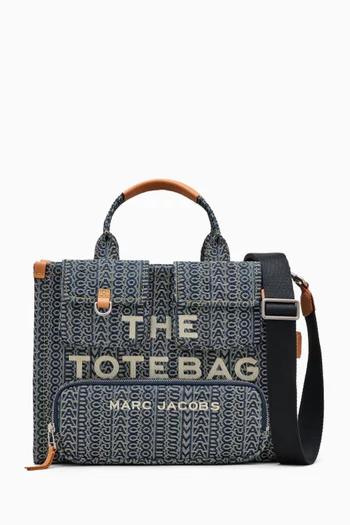The Medium Cargo Bag in Monogram Denim