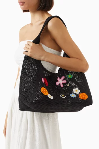 The Daisy Crochet Sack Bag
