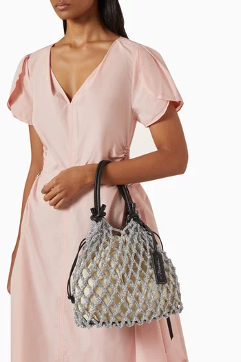Mini Macramé Bag in Cotton Blend