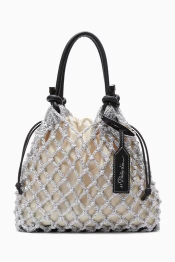 Mini Macramé Bag in Cotton Blend