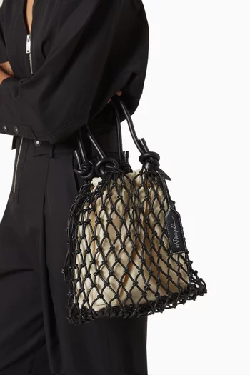 Mini Macramé Bag in Cotton Blend