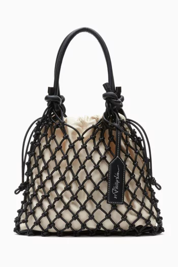 Mini Macramé Bag in Cotton Blend