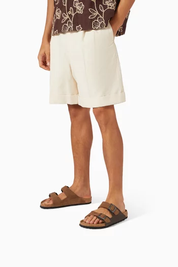 Arizona Sandals in Suede & Oiled Leather