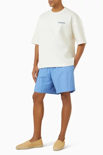 Swim Shorts in Seersucker