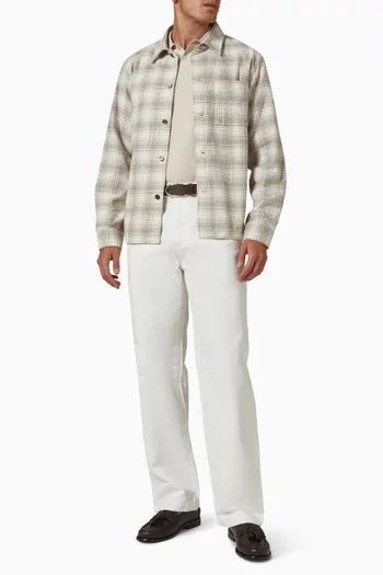 قميص بأزرار قطن