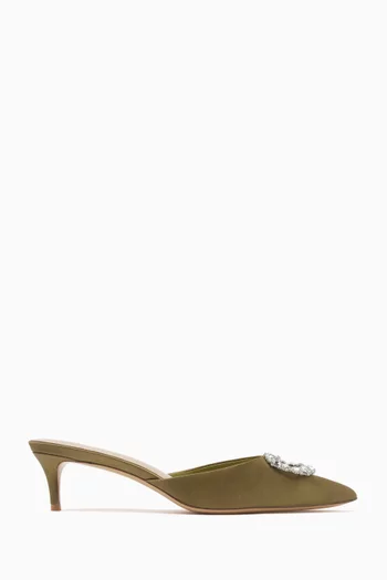 Lily 50 Mules in Satin