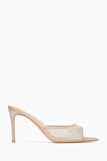 Ariana 90 Mule Sandals in Mesh