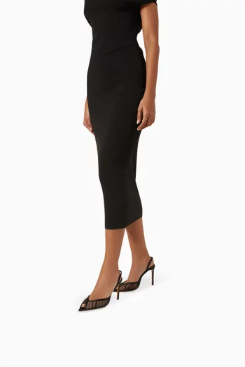 Sheila 100 Slingback Sandals in Tulle & Satin