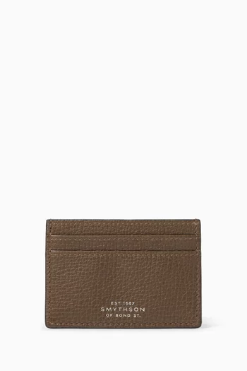 Flat Card Holder in Ludlow Leather