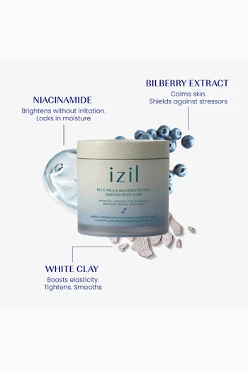 Blue Nila & BHA Brightening Sabonia Body Mask, 250g