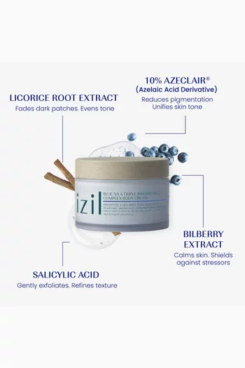 Blue Nila Triple-Brightening Complex Body Cream, 190g