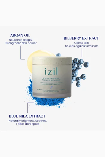 Blue Nila & Bilberry Polishing Body Scrub, 275g